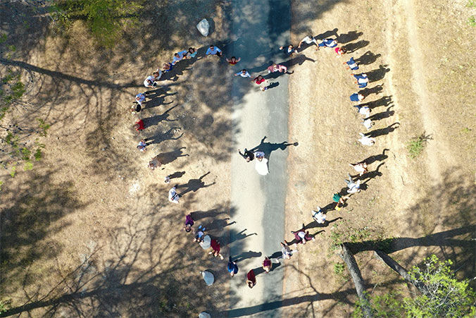 photo de mariage drone